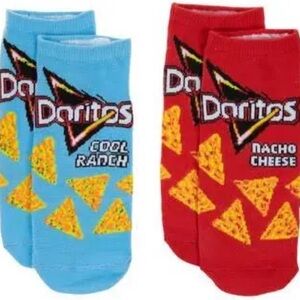 Set of 2 Doritos Socks Funny No Show Ankle Socks Adult Size 6-10